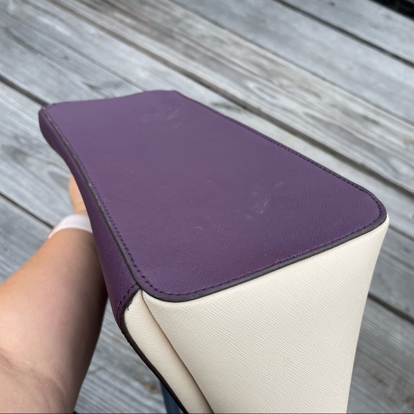 DKNY Colorblock Signature Saffiano Leather Satchel Crossbody Bag $298 Tricolor - Picture 14 of 16